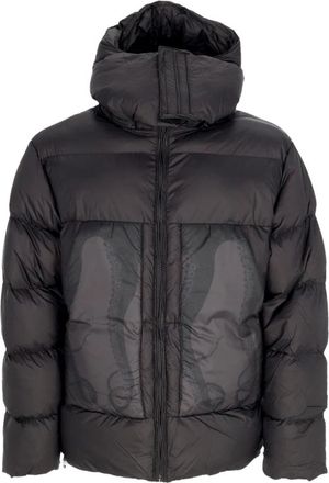 Octopus Zwarte Puff Jas met Capuchon - Heren - Winterjassen - Zwart - XS - Polyester - Jassen