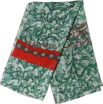 Dolce & Gabbana Bloemenprint Zijden Foulard - Dames - Zijden sjaals - Veelkleurig - ONE Size - Accessoires