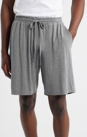 Nordstrom Moonlight Modal Blend Drawstring Lounge Shorts in Grey Dark Heather at Nordstrom, Size Xx-Large