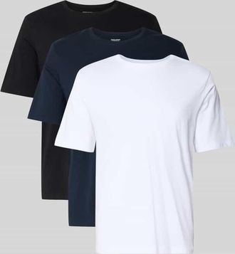 Jack & Jones Jack & Jones T-Shirt mit Rundhalsausschnitt im 3er-Pack in Black, Gr&ouml;&szlig;e XXL
