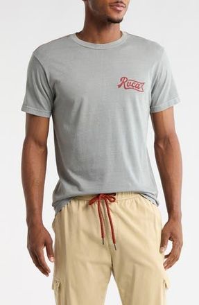 Rvca Pen Script Graphic T-Shirt in Monument at Nordstrom Rack, Size Xx-Large