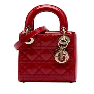 Dior Pre-owned Dior Mini Patent Cannage Lady Dior Ladies KYCDTMSBL9WTYJDV