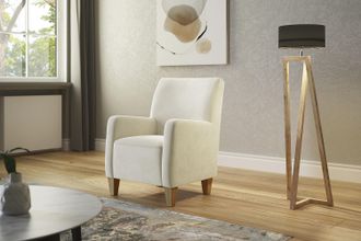 HOME AFFAIRE Sessel »Viva« mit Federkern, mit Eichenfüssen