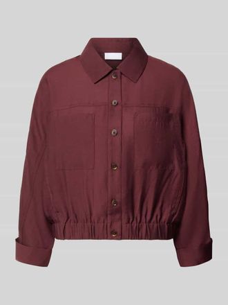 Jake*s Regular Fit Blouson aus Material Mix mit Viskose, Wool-Anteil Modell B076 in Pflaume, Gr&ouml;&szlig;e 34