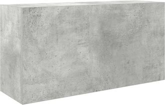 vidaXL Mueble de pared baño madera ingeniería gris hormigón 80x25x40cm Vidaxl