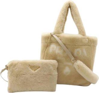 Prada Pre-owned Tote Bag - Dames - Vintage Shopper - Beige - ONE Size - Vintage