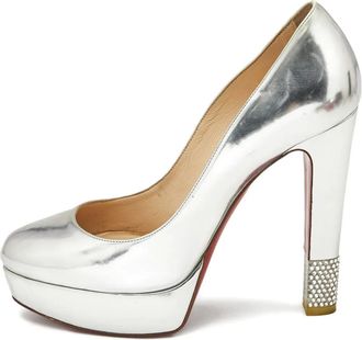 Christian Louboutin Pumps con cristalli - Argento