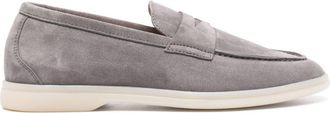 Scarosso Luciana suede loafers - women - Suede - 38.5 - Grey