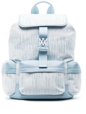 Amiri MA rugzak met tie-dye print en jacquard - Blauw