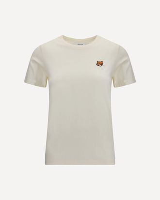 Maison Kitsun&eacute; T-shirt in cotone con logo Woman XS