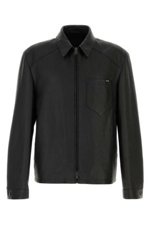 Prada Black Regular Textured Jacket