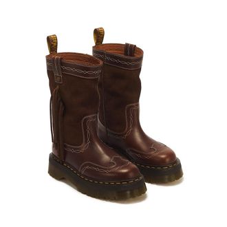 Dr. Martens Leren laarzen, Fringe Mid Pull On