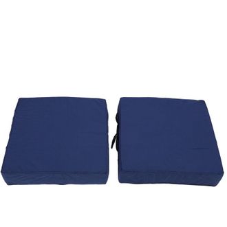 OEM Juego De 2 Cojines Para Sillas De Patio, 48 X 48 X 10 Cm, Para Exteriores, Ideales Para Muebles De Jard&iacute;n O Sof&aacute;, Con Asas, Funda Cuadrada Lavable, Co