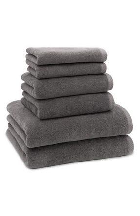 Linum Home Textiles 6-Piece Ediree Cotton Towel Set in Charcoal at Nordstrom Rack