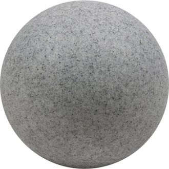 Heitronic 35956 Mundan Lampada da giardino sfera LED (monocolore), Lampada a risparmio energetico E27 9 W Grigio - Gran