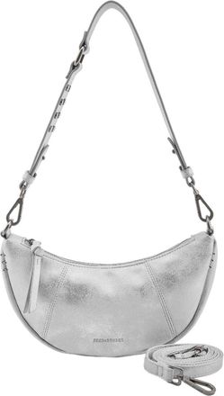 Fredsbruder FREDsBRUDER Leather Shoulder Bag Rebel At Heart Halfmoon Bag Silver Silver