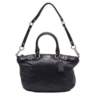 Coach Madison Sophia 2-Way Handbag in Black Leather