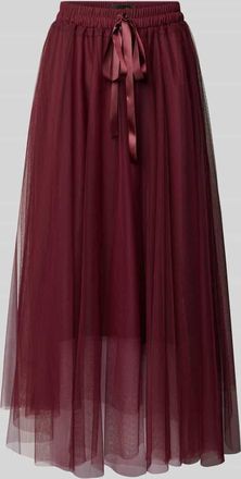 Miss Goodlife Maxirock mit elastischem Bund in Bordeaux, Größe S
