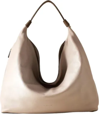 Borbonese Mujer, Bolsos, Beige, Talla: ONE Size