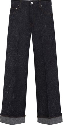 Burberry Indigo Cotton Pants-Uomo