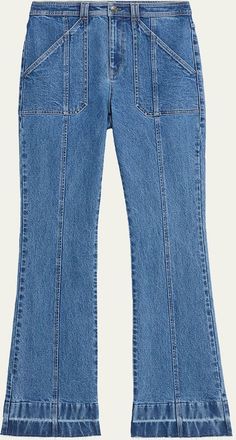 Cinq &agrave; Sept Briella Flare Jeans with Released Hem