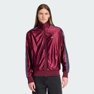 adidas Originals ADIDAS Originals Mens Firebird Metallic Tracktop - Burgundy - Size X-Large