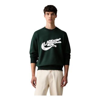 Lacoste Heren, Sweatshirts & Hoodies, Groen, Maat: 3XL Katoen