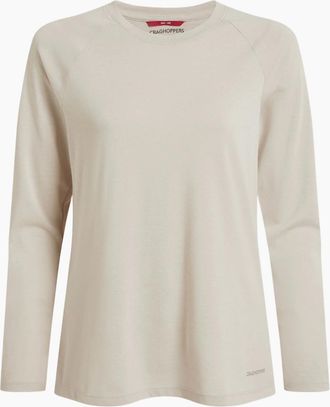 Craghoppers Womens Craghoppers Womens/Ladies Nour Nosilife Long-Sleeved T-Shirt - Tan - Size: 20