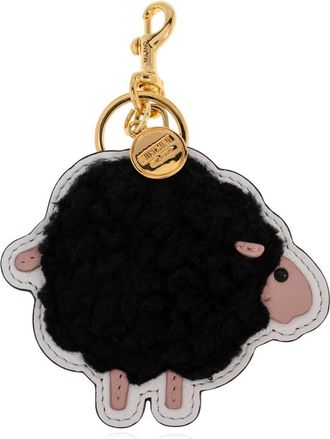 Moschino Sleutelhanger met Hanger - Dames - Sleutelhangers & Tashangers - Zwart - ONE Size - Wol - Accessoires