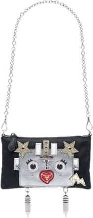 Prada Pre-owned Robot Schoudertas - Dames - Vintage Mini Tas - Zwart - ONE Size - Leer - Vintage