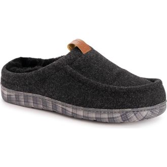 Muk Luks Miles Clog Slipper in Heathered Black at Nordstrom, Size Medium