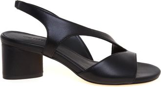Vic Mati&eacute; Sandalen - Dames - Sandalen met hakken - Zwart - 37 EU - Leer - Schoenen