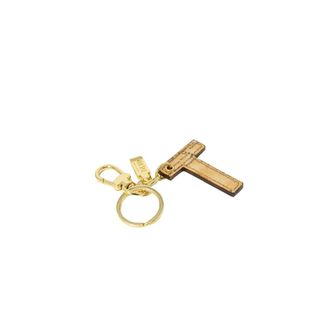 Alviero Martini 1A Classe Keyrings, female, Beige, Size: ONE SIZE Leather T Charm Keychain