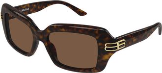 Balenciaga BB0465S 002 Womens Sunglasses Tortoiseshell Size 56