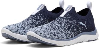 Puma Slip-On Sneaker PUMA SOFTRIDE REMI SLIP-ON KNIT WNS, Damen, Gr. 37,5, puma navy, snow mountain blau, gray sky, Textil, Schuhe Slip-On Sneaker, mit SOF