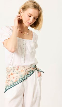 Fat Face FatFace Ivory Spice Trail Square Scarf