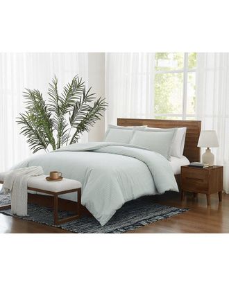Brooklyn Loom Pinstripe Green Comforter Set