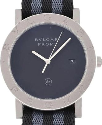 Bulgari Pre-owned Japan Limited Roestvrijstalen Automatische Bb 41S/103443 - Heren - Vintage Horloges - Zwart - ONE Size - Vintage