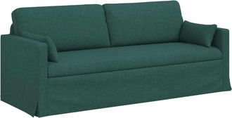 vidaXL Sof&aacute; Verde Oscuro 198 X 78 X 80 Cm Tela Vidaxl