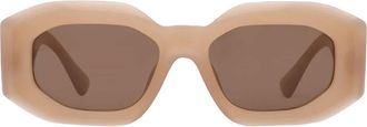Versace Brown Irregular Mens Sunglasses VE4425U 546773 53