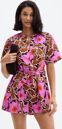 FRNCH Womens Fascinating florals belted romper
