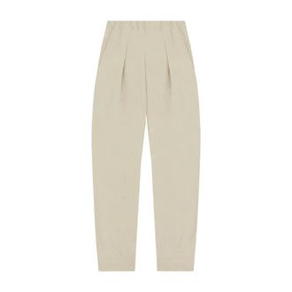 Cortana Amar Broeken - Dames - Broeken - Beige - Maat: M Linnen