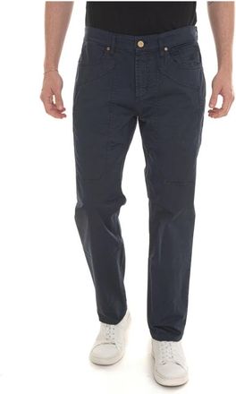 Jeckerson Klassieke 5-Pocket Broek - Heren - Slim Fit Broeken - Blauw - W36 - Katoen - Broeken