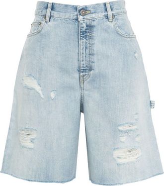 Golden Goose Distressed Denim Bermuda Shorts