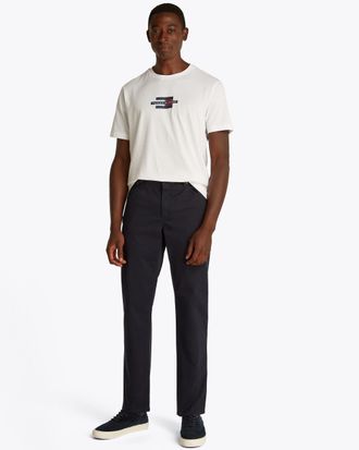 Tommy Hilfiger Mens Denton 5 Pocket Cotton Trouser in Dark Blue Trousers - Size 32W/32L