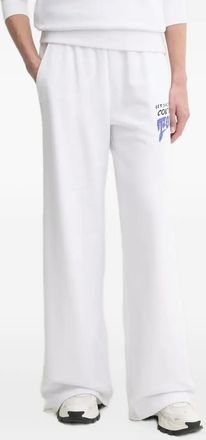 Versace Jeans Couture logo-print elasticated-waist track pants - White