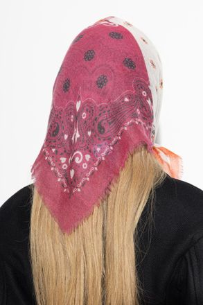 Moschino Cashmere Scarf With Print, Unisex, Pink