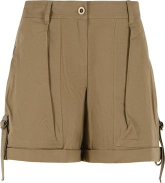 Isabel Marant Pantaloncini in cotone Boniza Kaki di Isabel Marant