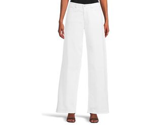 AG - Adriano Goldschmied Adria Low Rise Baggy Wide Leg in Gallery White Womens Jeans Gallery White : 32 32, Cotton/Denim/Elastane