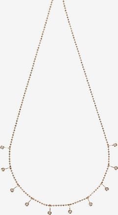 GbyG Halskette aus Ros&eacute;gold und Diamanten Gouttes